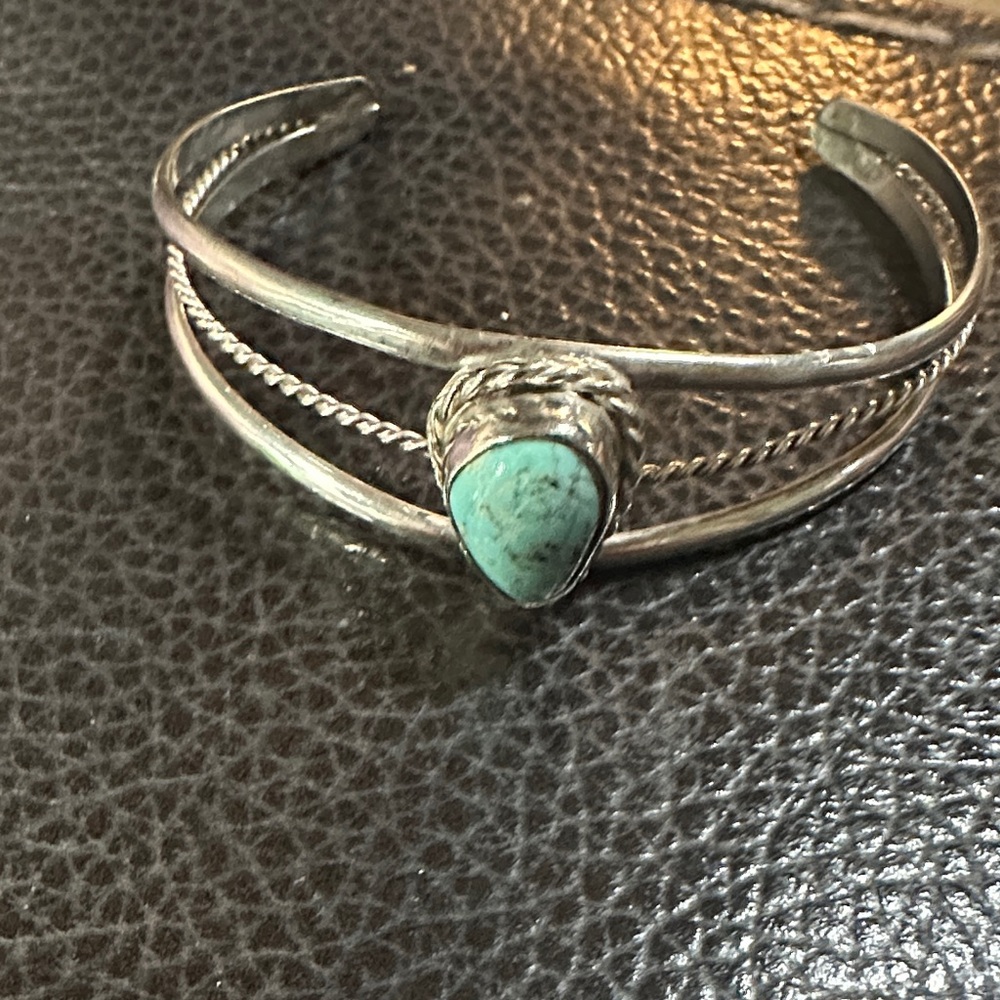 Turquoise Silver Cuff Bracelet